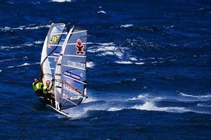 Kevin Pritchard and Albeau go head to head - 2009 Gran Canaria PWA Grand Slam - Day 4 
 photo copyright  John Carter / PWA http://www.pwaworldtour.com taken at  and featuring the  class