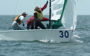 Jeff Linton in action Photo: BillClausen photo copyright Sail-World.com /AUS http://www.sail-world.com taken at  and featuring the  class