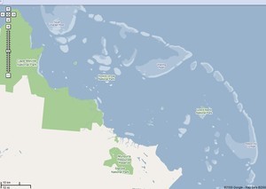 Lizard Island and the Great Barrier Reef photo copyright Google Earth taken at  and featuring the  class