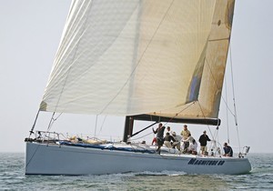 Doug Baker’s Magnitude 80 after finishing first in the Cabo race photo copyright SW taken at  and featuring the  class