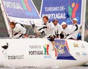 Magnus Holmberg and his Victory Challenge crew focus on securing their place in the finals at Troia Portugal Match Cup 2008 - Troia Portugal Match Cup 2008 photo copyright Wander Roberto  taken at  and featuring the  class