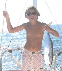 Marshall with a little Bonita.JPG photo copyright SW taken at  and featuring the  class