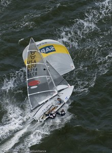Mike Martin Miles Nelson 2009 World 505 Champions, San Francisco photo copyright Erik Simonson/MarineMediaAlliance.com http://marinemediaalliance.com/gallery/ taken at  and featuring the  class