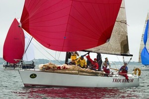 Mort Weintraub's (Larchmont, NY) Express 37 TROUBADOR leads the IRC 35 clas - Block Island Race Week photo copyright  Rolex / Dan Nerney taken at  and featuring the  class