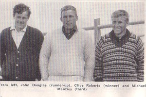 1966 OK Worlds Team from left John Douglas, Clive Roberts and Mike Menzies. photo copyright Sea Spray taken at  and featuring the  class