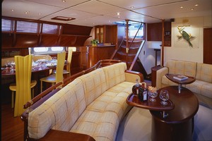 Phuket King's Cup entrant Obsession II, elegant and comfortable in charter mode photo copyright Obsession II Zanasi taken at  and featuring the  class