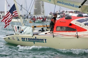 Bruce Schwab. Ocean Planet - Vendee Globe photo copyright Jean-Marie Liot / DPPI / Vendée Globe http://www.vendeeglobe.org taken at  and featuring the  class