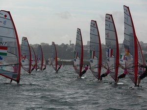 Womens Open, Day 1  RS:X Europeans, Brest, France photo copyright Claude Breton taken at  and featuring the  class