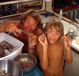Boy do we love shrimp photo copyright SW taken at  and featuring the  class