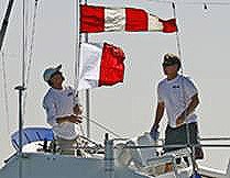PRO John Busch declares Sundays racing as abondonded with sustained winds of well over 22 knots photo copyright SW taken at  and featuring the  class