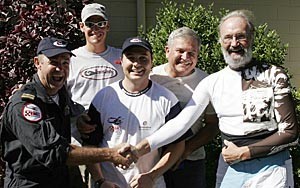 Peter Turner thanking rescuers photo copyright SW taken at  and featuring the  class