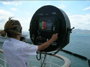 LRAD 1000 Long Range Acoustic Device - to scare pirates with a loud noise photo copyright SW taken at  and featuring the  class