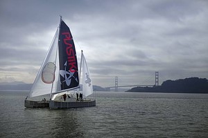 Plastiki test sailing on San Francisco Bay photo copyright SW taken at  and featuring the  class