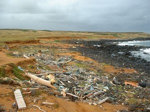 Pollution on the beach photo copyright SW taken at  and featuring the  class