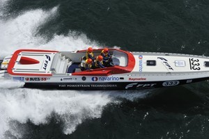 Red FPT - Milford Haven to Bangor photo copyright Round Britain Offshore Powerboat Race 2008 http://www.roundbritainrace.co.uk taken at  and featuring the  class