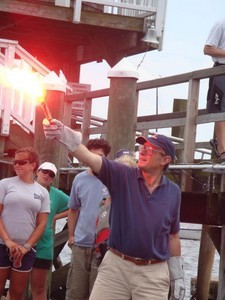 Storm Trysail Foundation Junior Safety-at-Sea Seminars 2009 - Flare training photo copyright Storm Trysail Foundation www.stormtrysailfoundation.org taken at  and featuring the  class