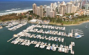 Aerial of the Newly Extended Marina at Southport Yacht Club photo copyright Southport Yacht Club http://www.southportyachtclub.com.au taken at  and featuring the  class