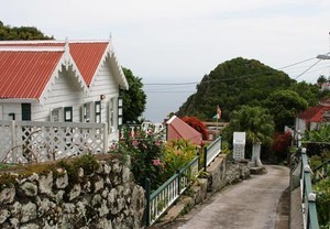 Our cute little cottage for the week (Windwardside, Saba). photo copyright SW taken at  and featuring the  class