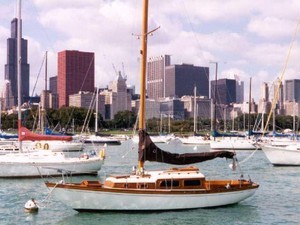 Sailing boats moored in Chicago photo copyright SW taken at  and featuring the  class