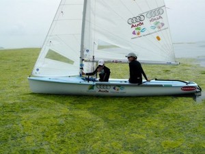 Sailing on greener pastures - 2008 Traing Camp Qingdao China June 2008 photo copyright Australian Sailing Team http://www.australiansailingteam.com.au taken at  and featuring the  class