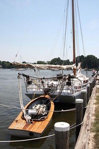 Skipjack H M  Krentz and pushboat photo copyright SW taken at  and featuring the  class