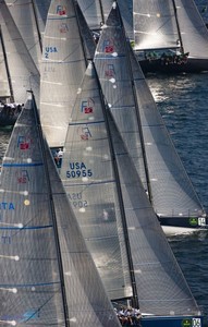 Start of the 4th race for the Farr40 Class - Rolex Capri Sailing Week photo copyright  Rolex / Carlo Borlenghi http://www.carloborlenghi.net taken at  and featuring the  class