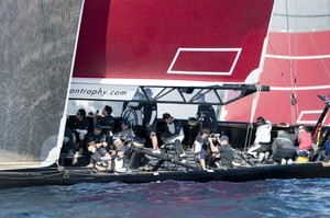 Teams training - Louis Vuitton Trophy Nice photo copyright Paul Todd/Outside Images http://www.outsideimages.com taken at  and featuring the  class