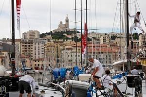 Teams preparing in the Race Village photo copyright G.Grenier-Martin-Raget /Audi MedCup http://2009.medcup.org taken at  and featuring the  class