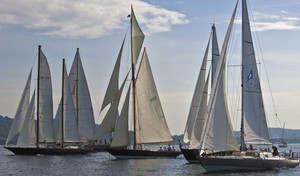 The PEN DUICK parade - Les Voiles de Saint-Tropez photo copyright  Rolex/ Kurt Arrigo http://www.regattanews.com taken at  and featuring the  class
