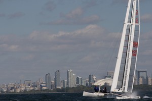 Cogito (USA) C-Class catamaran -  in 18-23kts of wind and a reasonable sea running Toronto ICCCC - 2007 photo copyright SW taken at  and featuring the  class