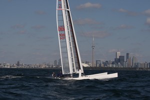 Cogito (USA) C-Class catamaran -  in 18-23kts of wind and a reasonable sea running Toronto ICCCC - 2007 photo copyright SW taken at  and featuring the  class