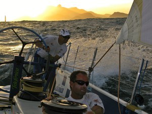 Telefonica Blue, at the start of leg 6 of the Volvo Ocean Race, from Rio de Janeiro to Boston
 photo copyright Gabriele Olivo/Telefonica Blue/Volvo Ocean Race http://www.volvooceanrace.org taken at  and featuring the  class