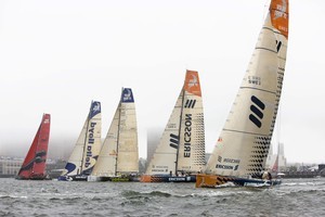 

Heavy fog sets in as the fleet head out at the start of leg 7 from Boston to Galway
 photo copyright Sally Collison/PUMA Ocean Racing http://www.sallycollison.com taken at  and featuring the  class