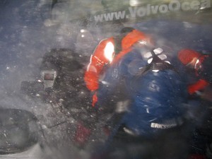 Rough weather in the North Atlantic, onboard Ericsson 3, on leg 7 from Boston to Galway

 photo copyright Gustav Morin/Ericsson Racing Team/Volvo Ocean Race http://www.volvooceanrace.org taken at  and featuring the  class