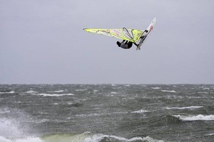 Victor stalls a forward loop - Sylt 2008 photo copyright  John Carter / PWA http://www.pwaworldtour.com taken at  and featuring the  class
