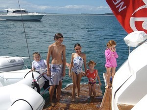 OLYMPUS DIGITAL CAMERA          - Moreton Bay Experience photo copyright Riviera . http://www.riviera.com.au taken at  and featuring the  class