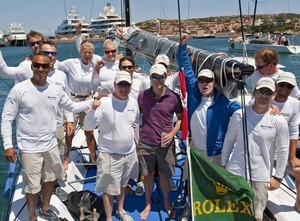 World Champion crew of BARKING MAD (USA) dockside at YCCS - Farr 40 World Championship photo copyright  Rolex/ Kurt Arrigo http://www.regattanews.com taken at  and featuring the  class
