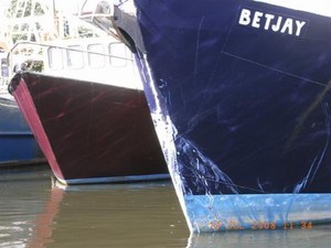 Yacht and trawler - the trawler photo copyright SW taken at  and featuring the  class