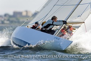 The 6 Metre worlds 2009 in Newport Rhode Island. Wednesday 2nd day of racing.
The race committee led the fleet under the Newport Bridge and up in to Narragansett Bay with a 16-22 knot wind out of the North East.
paul@outsideimages.co.nz  UK (44) 7825295778
Credit line must read: ©Paul Todd/outsideimages.co.nz
or a Û50 fee will be charged photo copyright Paul Todd/Outside Images http://www.outsideimages.com taken at  and featuring the  class