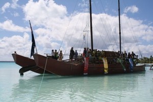 The Committee Boat -  Pacific Mini Games 2009 Rarotonga, Cook Islands - ©David Brookes photo copyright ISAF  taken at  and featuring the  class