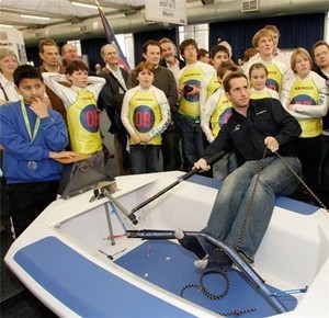 Ben Ainslie show his skills on a VSail-Trainer photo copyright Virtual Sailing Pty Ltd http://www.virtualsailing.com.au/ taken at  and featuring the  class
