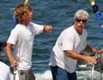 Bill Durant (r) and son Dustin (l) racing together photo copyright Long Beach Yacht Club http://www.lbyc.org taken at  and featuring the  class