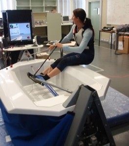 Sarah Blanck training on a VSail-Trainer photo copyright Virtual Sailing Pty Ltd http://www.virtualsailing.com.au/ taken at  and featuring the  class