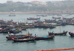 Sampans loaded with seaweed wait to unload photo copyright Team Advanced Equities taken at  and featuring the  class