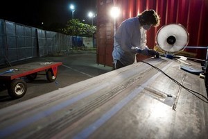 Puma's Shore Team at work photo copyright Puma Ocean Racing http://www.pumaoceanracing.com taken at  and featuring the  class