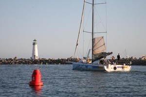 Pegasus 50 leaving Santa Cruz harbour photo copyright Rich Carlson taken at  and featuring the  class