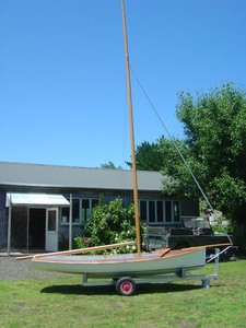 Replica of Nimble, top NZ poinstscorer in the 1956 12ft skiff Interdominion photo copyright SW taken at  and featuring the  class