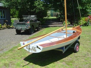 Replica of Nimble, top NZ poinstscorer in the 1956 12ft skiff Interdominion photo copyright SW taken at  and featuring the  class
