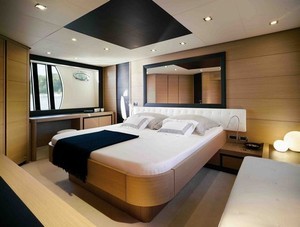 Pershing 72 Master Suite photo copyright Pershing S.p.A. http://www.pershing-yacht.com taken at  and featuring the  class