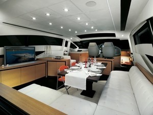 Pershing 72 Top deck and helm without partition photo copyright Pershing S.p.A. http://www.pershing-yacht.com taken at  and featuring the  class